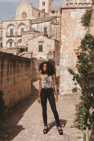 Skinny Jeans LEPIOTA Used Black