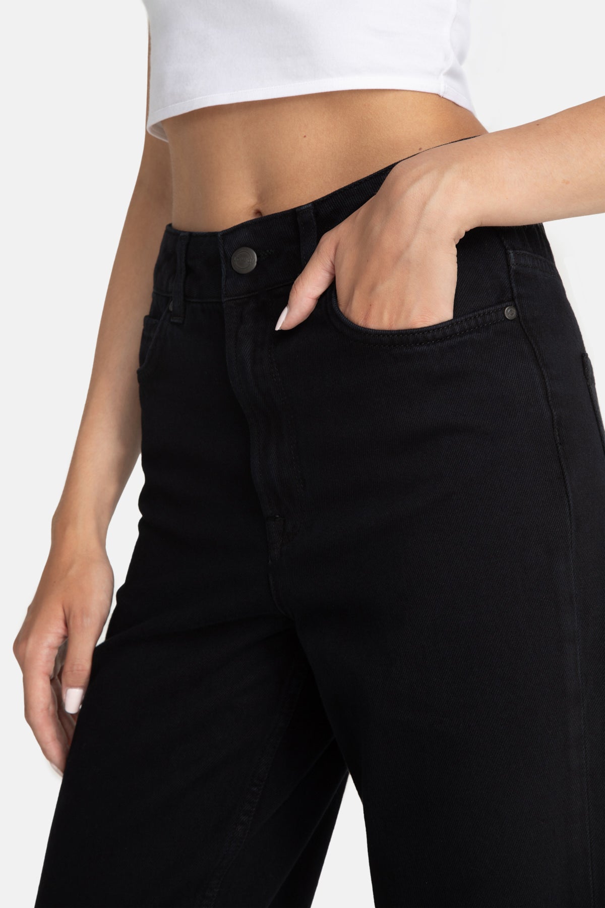 Straight Jeans MEDLAR Black Overdyed