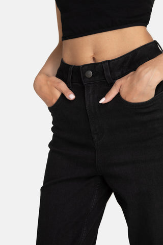 Mom Jeans CARPINE Used Black